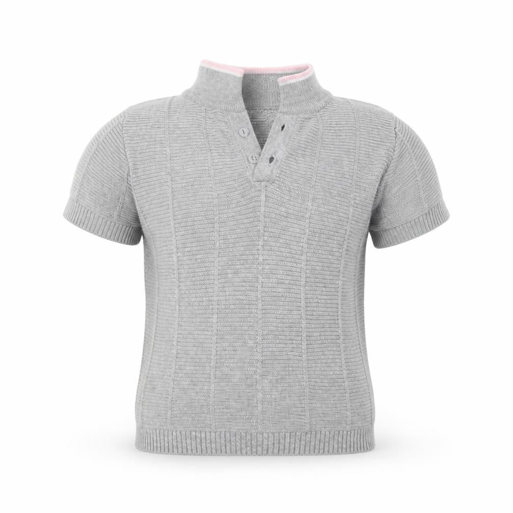 primarl Girls Grey   Pullover Polo Size 12-18 Months