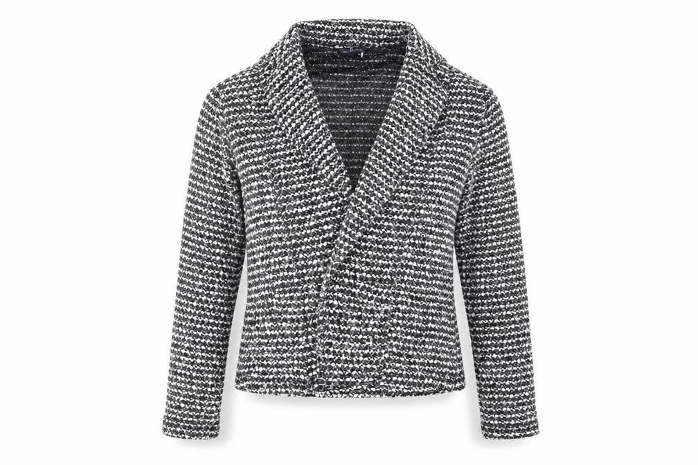 Marks & Spencer Womens Black Striped  Jacket  Size 10