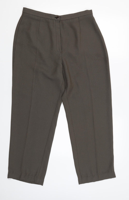 BHS Womens Brown   Capri Trousers Size 16 L26 in