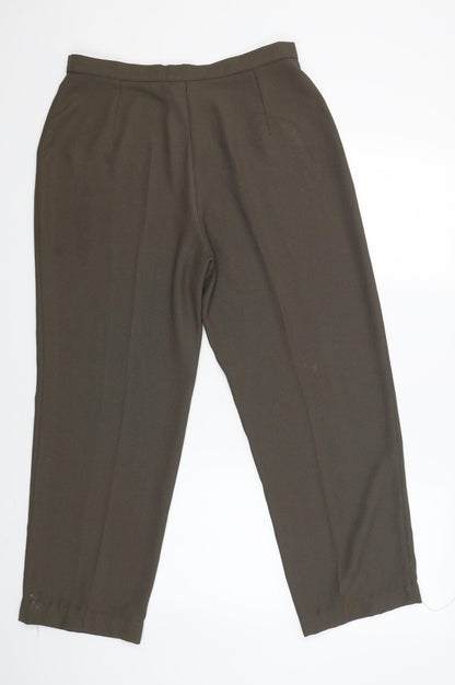 BHS Womens Brown   Capri Trousers Size 16 L26 in