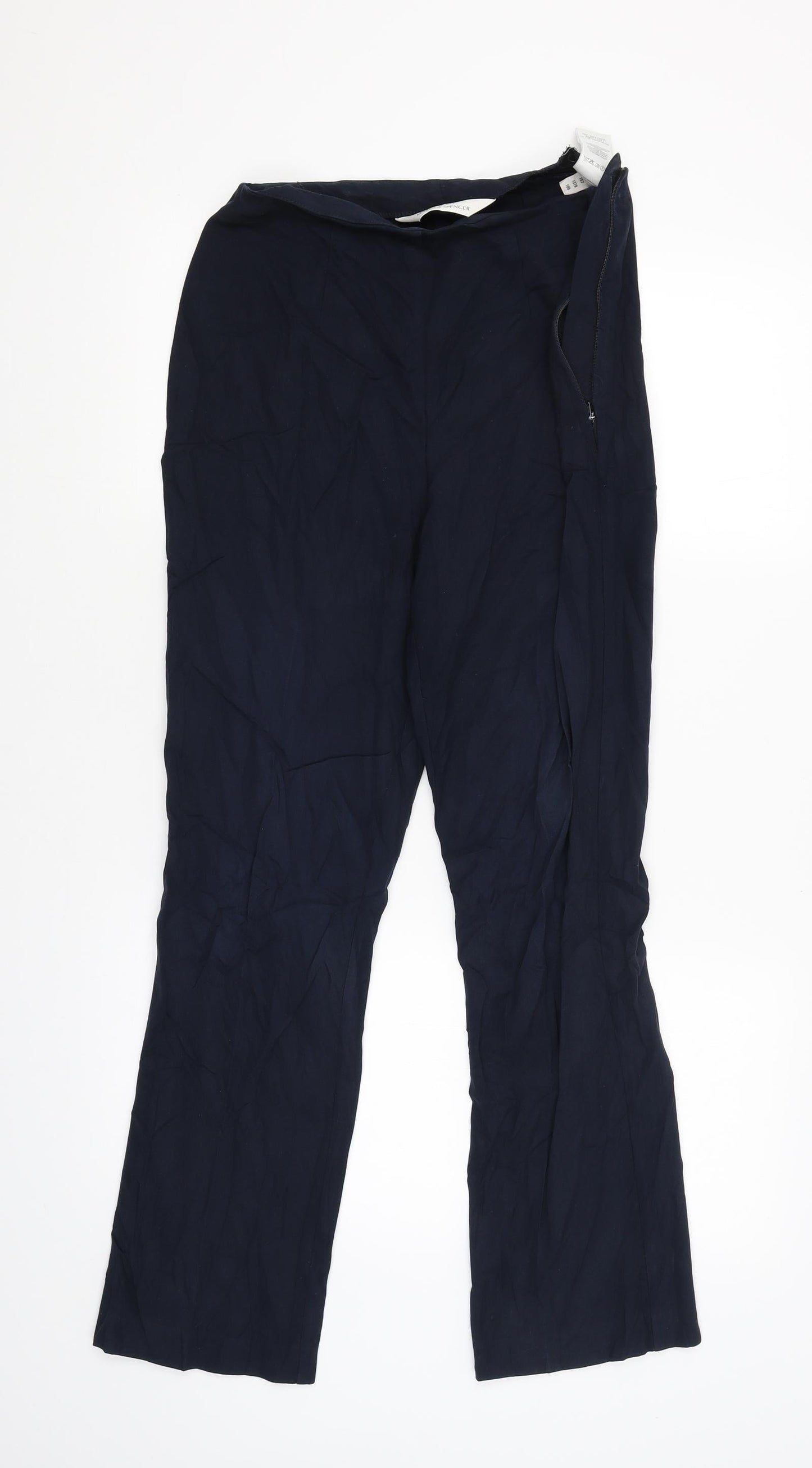 Marks and Spencer Womens Blue   Trousers  Size 10 L28 in