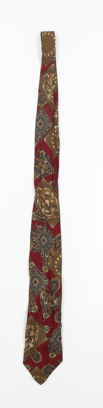 Ferrari Mens Multicoloured Paisley  Pointed Tie One Size