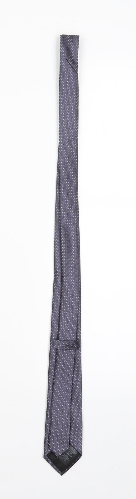 Tailor & Cutter Mens Purple Geometric  Pointed Tie One Size