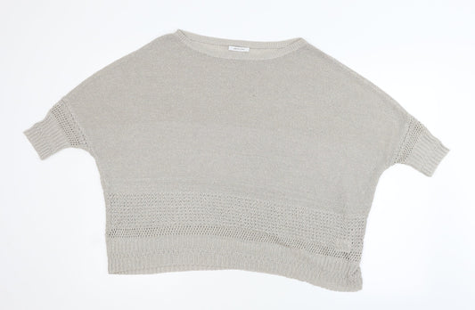 Artigiano Womens Silver   Pullover Jumper Size M