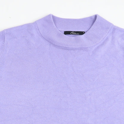 Bonmarché Womens Purple Pullover Jumper Size M