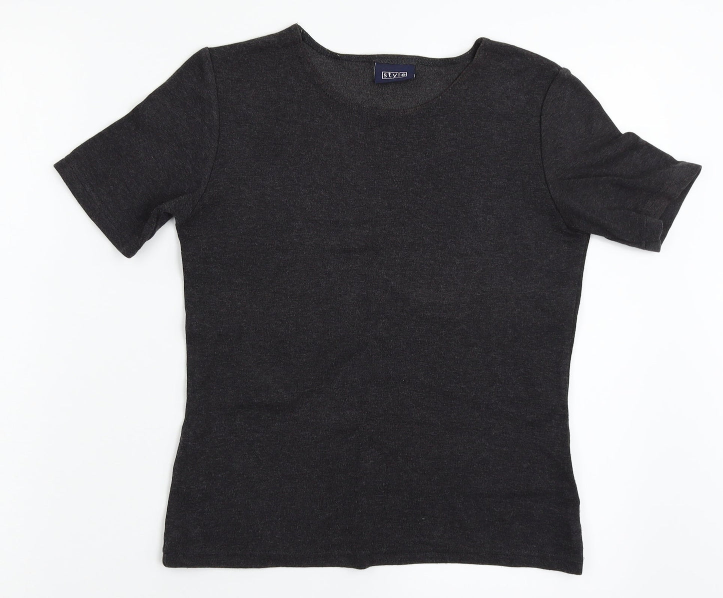 Style Womens Grey   Basic T-Shirt Size 10
