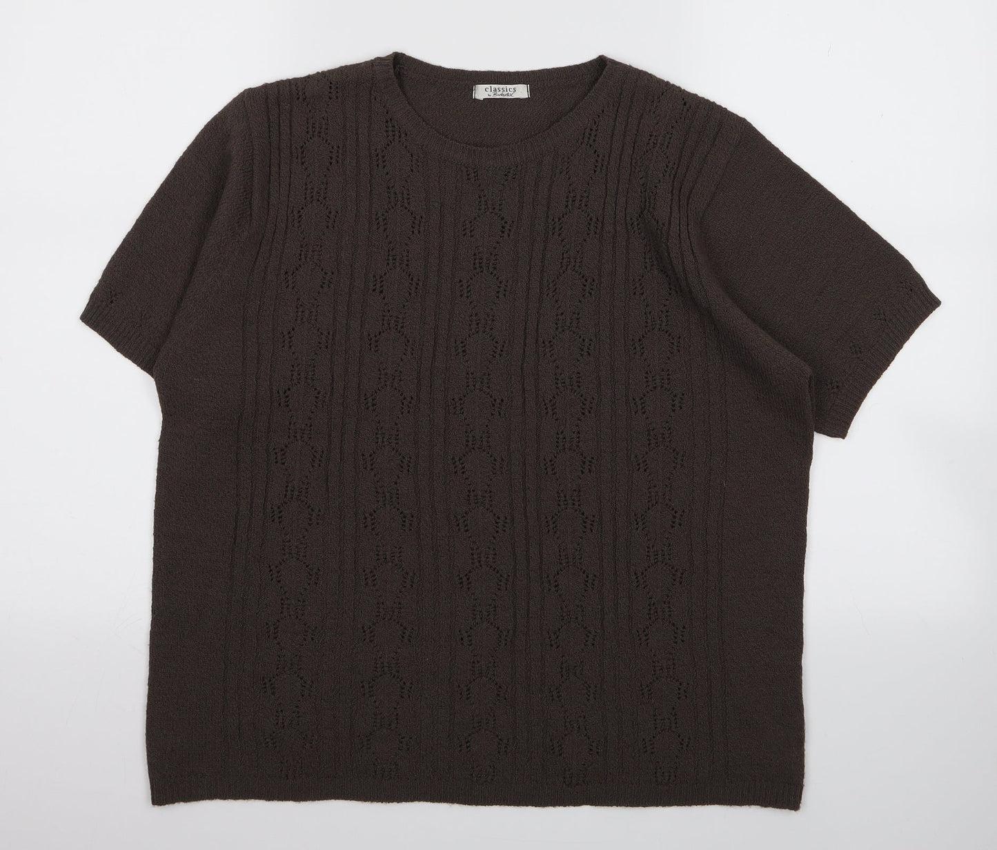 berketex Womens Brown   Basic T-Shirt Size M