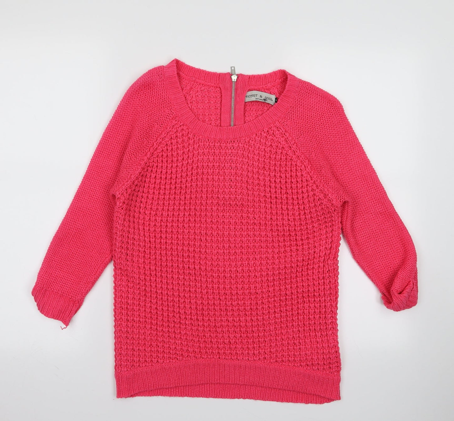 heart and soul Womens Pink   Pullover Jumper Size S