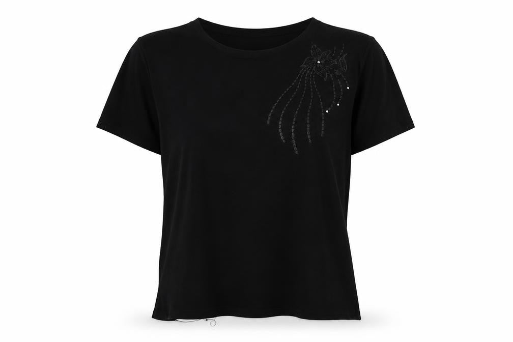 mega Womens Black   Basic T-Shirt Size M