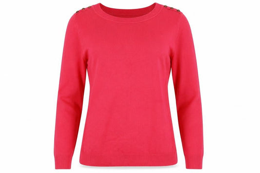 Front view of Atmosphere women’s pink jumper, size UK 8