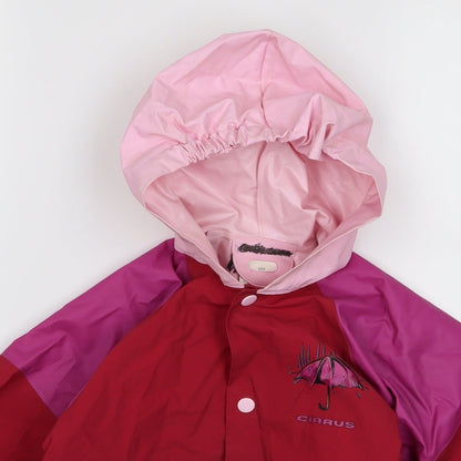 Close-up detail of cirrus Baby Pink Rain Coat Jacket, size 12, Months