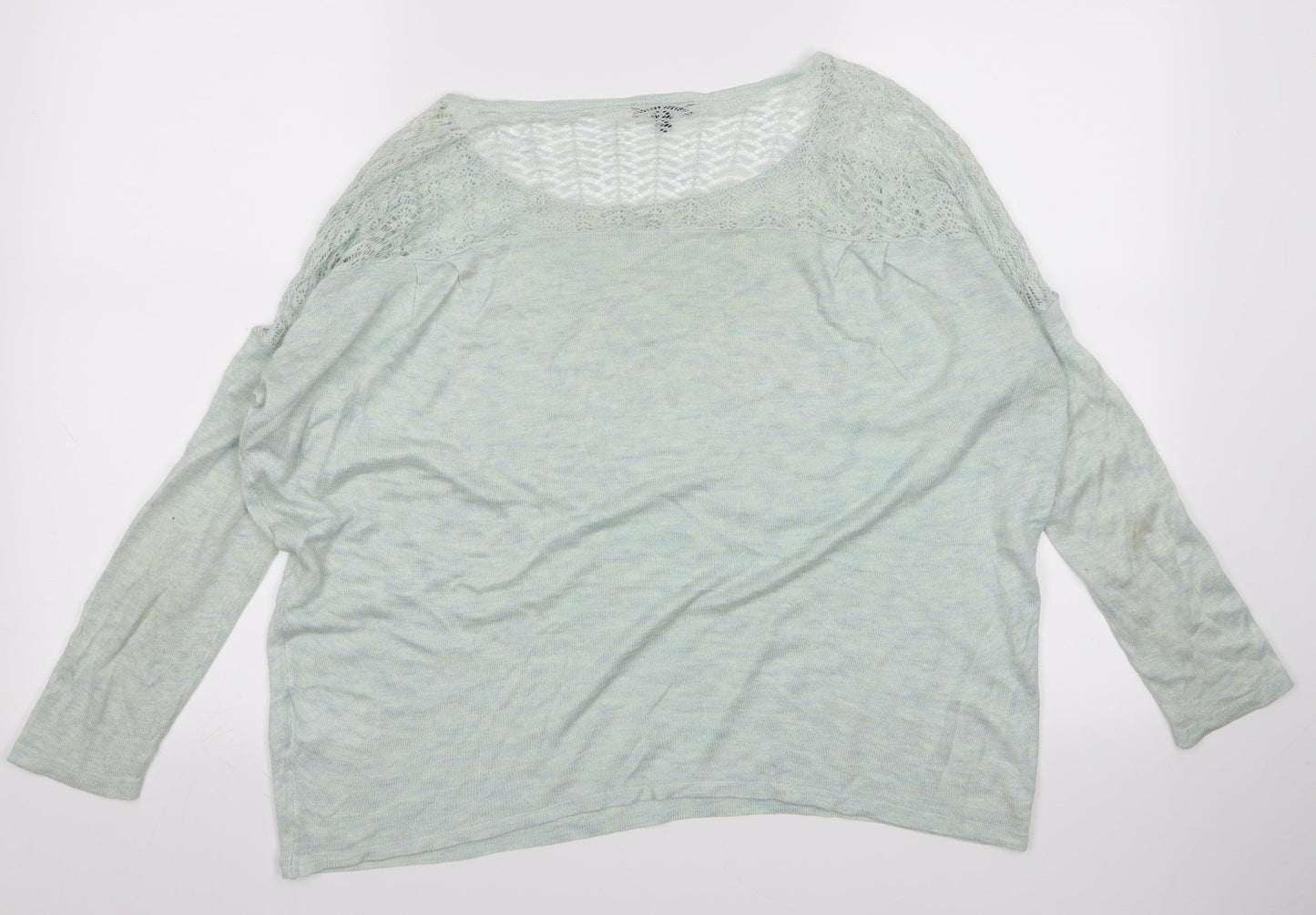 Warehouse Womens Green   Pullover Jumper Size 12  - g