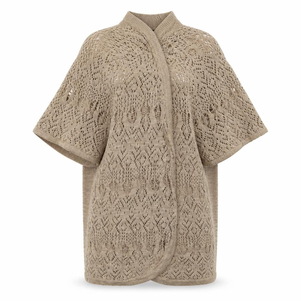 Madison Womens Beige   Cardigan Jumper Size L