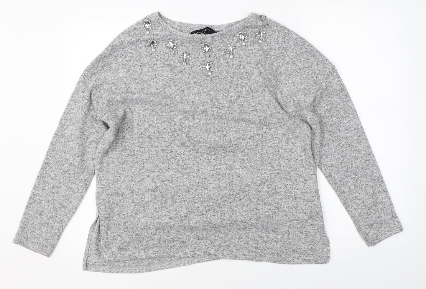 Dorothy Perkins Womens Grey   Pullover Jumper Size 12
