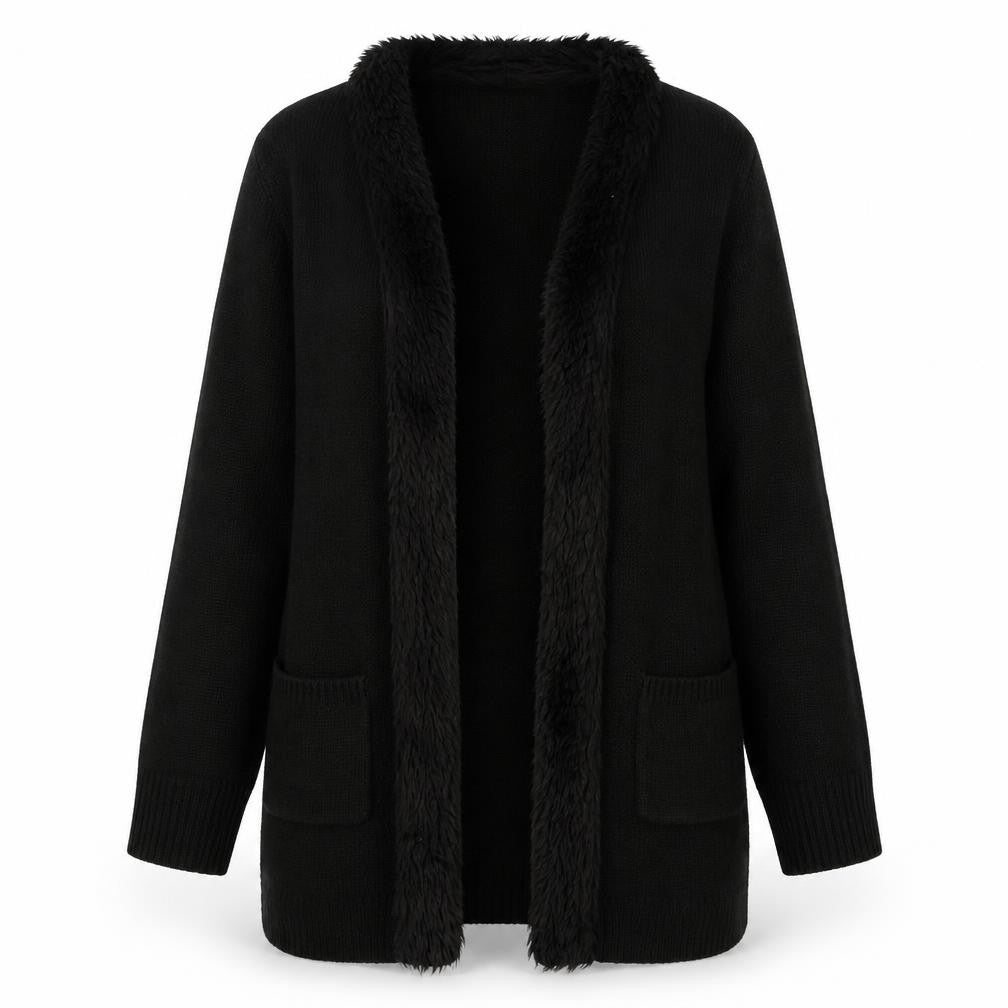 B. You Womens Black   Overcoat Coat Size 12