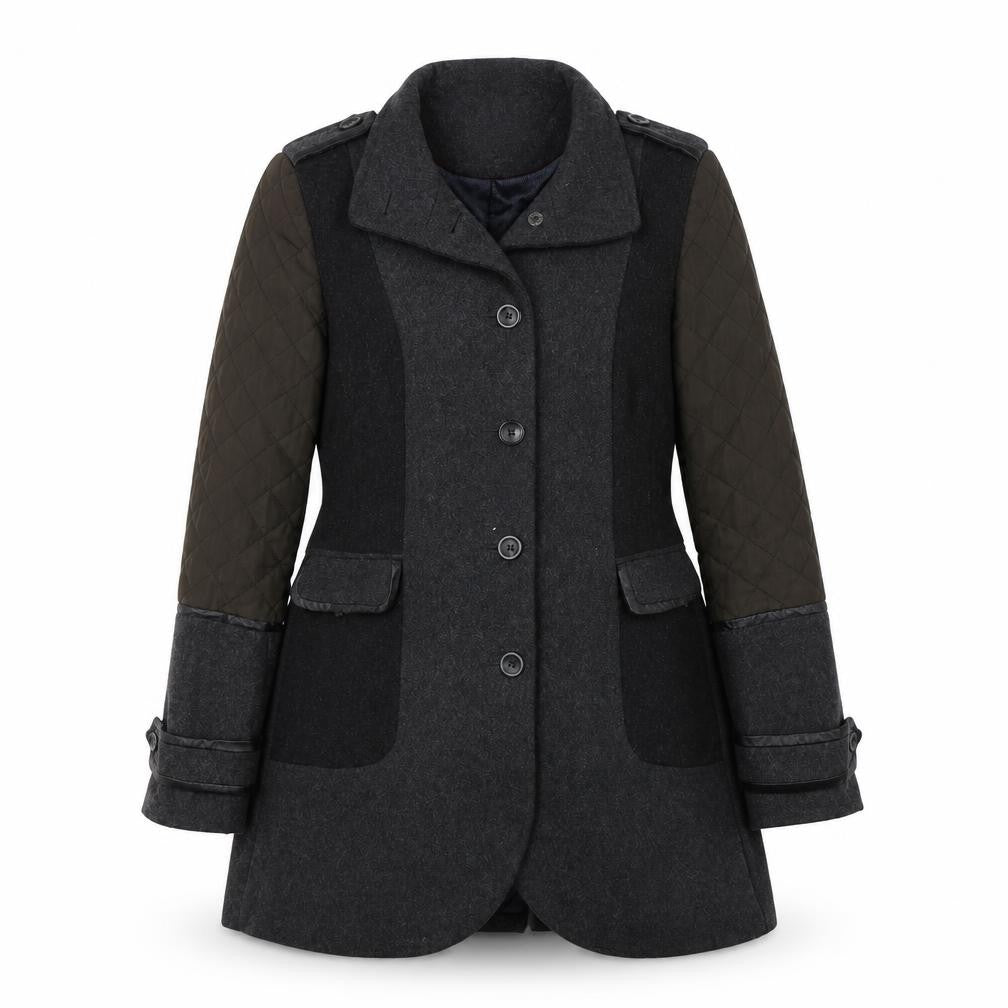 New Look Womens Grey   Overcoat Coat Size 10