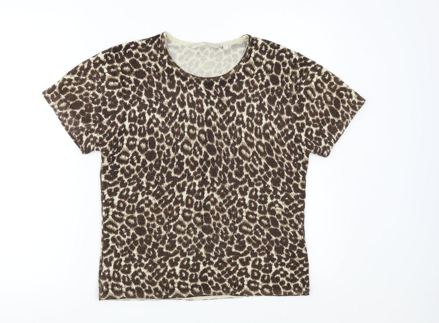 Elisabeth Scott Womens Multicoloured Animal Print  Basic Blouse Size M