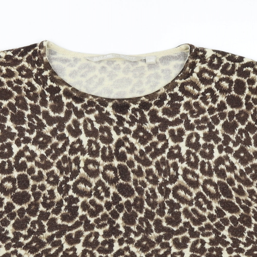 Elisabeth Scott Womens Multicoloured Animal Print  Basic Blouse Size M