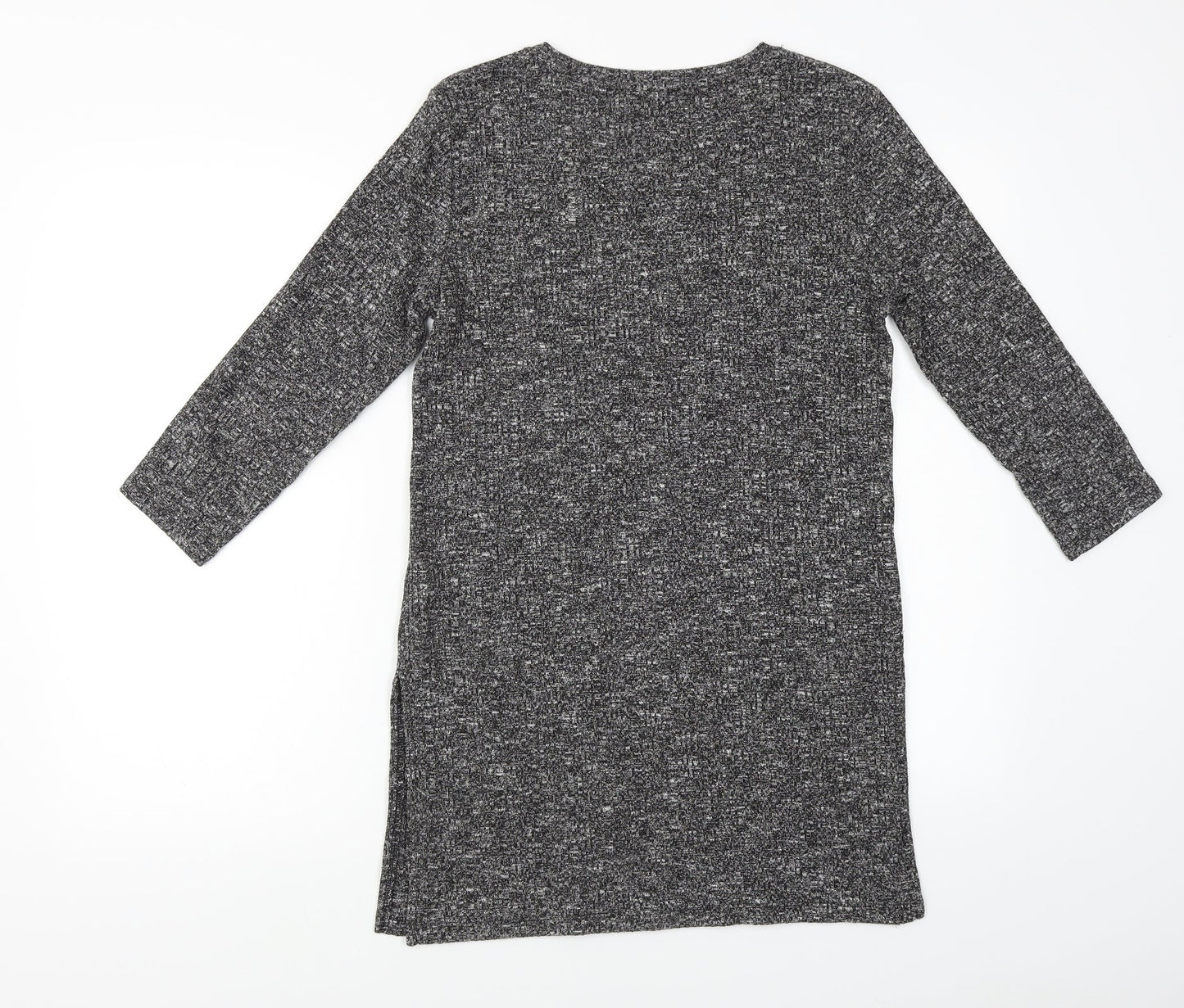 F&F Womens Grey Houndstooth  Pullover Jumper Size 10