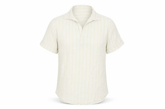 Denim 73 Mens Beige Polka Dot   Button-Up Size S