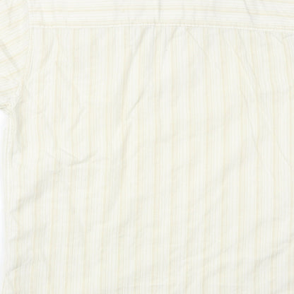 Denim 73 Mens Beige Polka Dot   Button-Up Size S