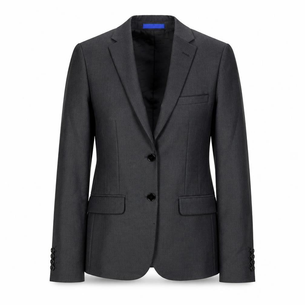 OneSix5ive Womens Grey Herringbone  Jacket Blazer Size S