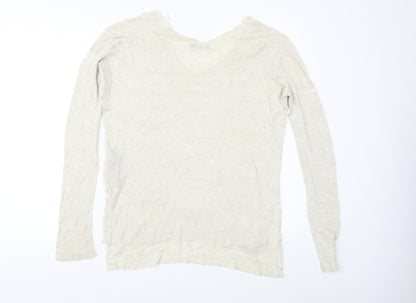 Zara Womens Beige   Pullover Jumper Size M
