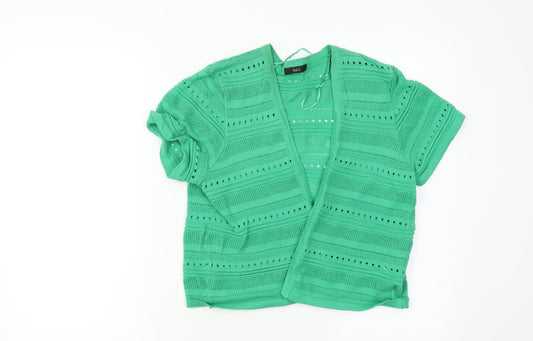 M&Co Womens Green   Cape Jumper Size 14