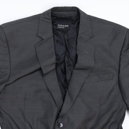 Gibson Mens Silver   Jacket Suit Jacket Size 38