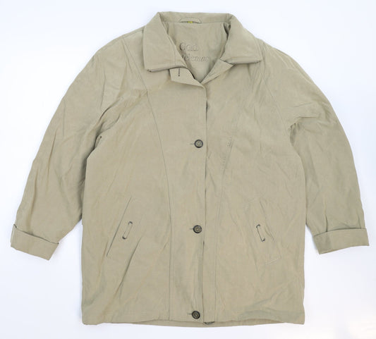 Telemac Womens Beige   Jacket Coat Size L