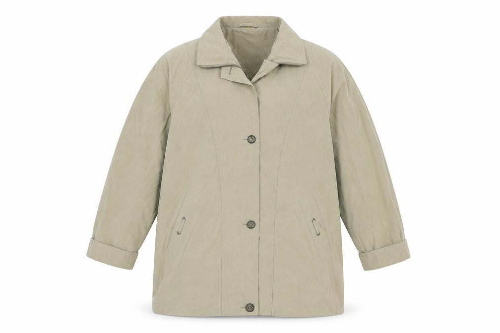 Telemac Womens Beige   Jacket Coat Size L