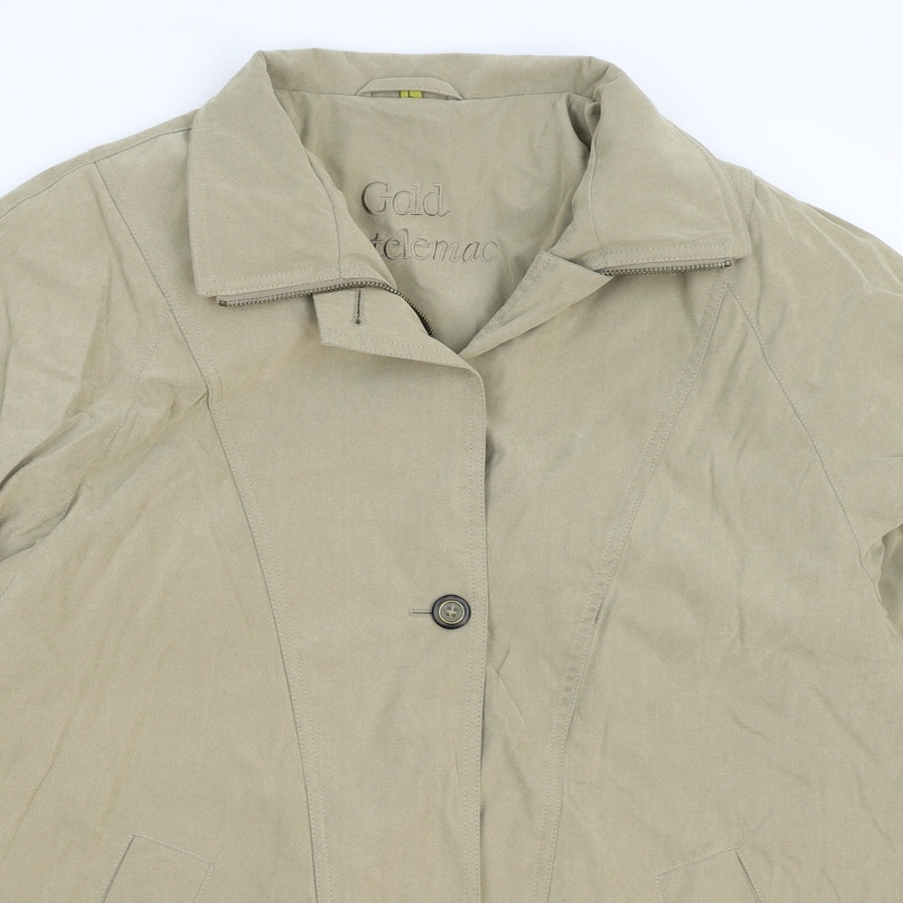 Telemac Womens Beige   Jacket Coat Size L