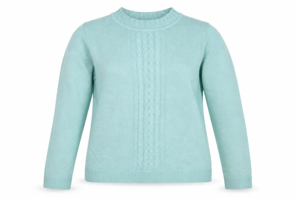 EWM Womens Green  Knit Pullover Jumper Size 12