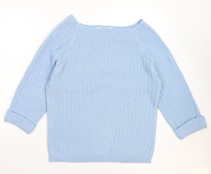 Additional front view of TRU women’s blue knit jumper, size L