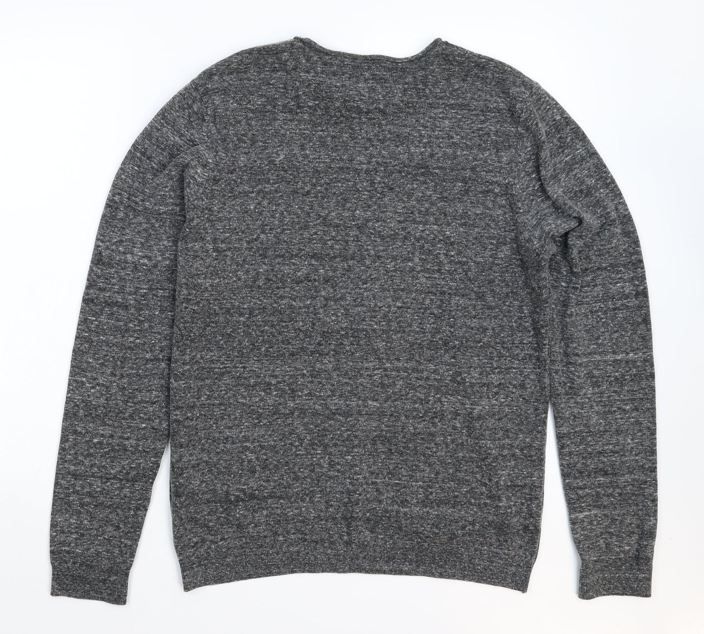 Topman Mens Grey  Knit Pullover Jumper Size M