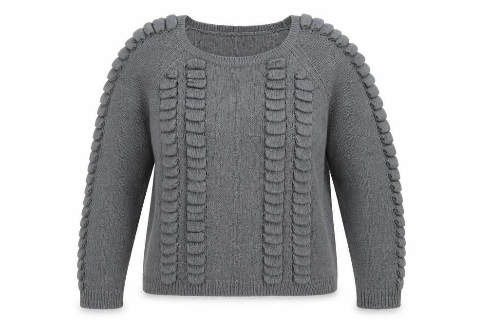 Frederik Anderson Womens Grey  Knit Pullover Jumper Size M