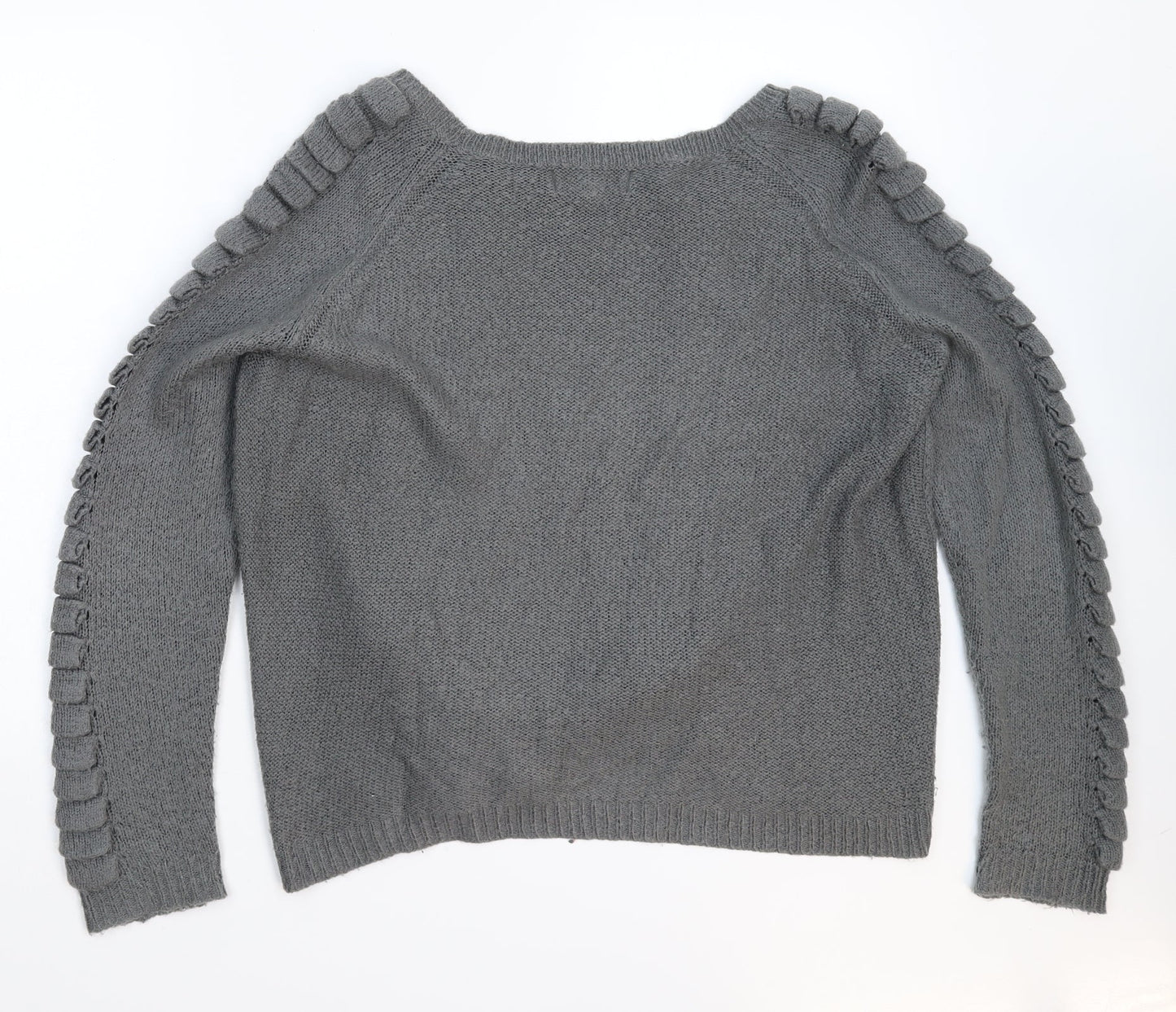 Frederik Anderson Womens Grey  Knit Pullover Jumper Size M