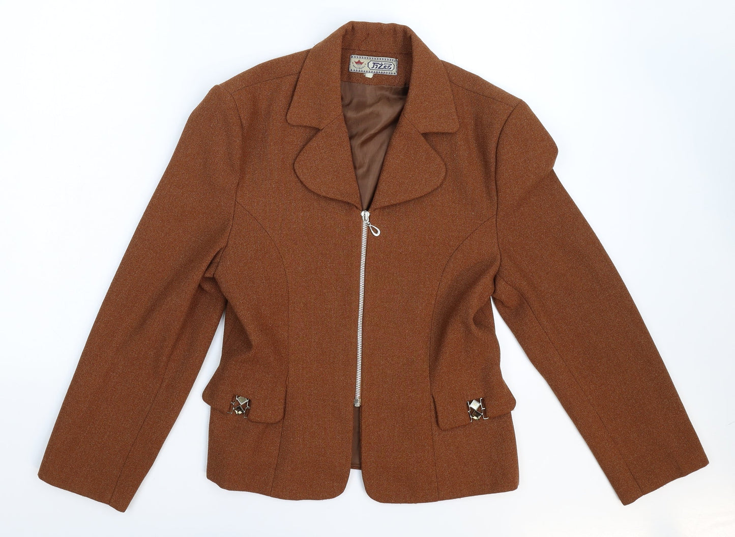Fizze Womens Brown   Jacket Blazer Size S