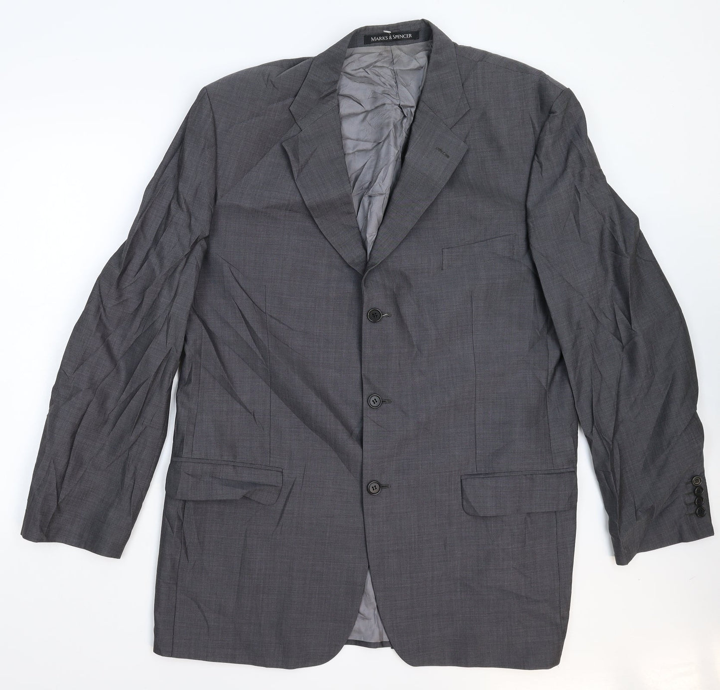 Marks and Spencer Mens Grey   Jacket Suit Jacket Size 44