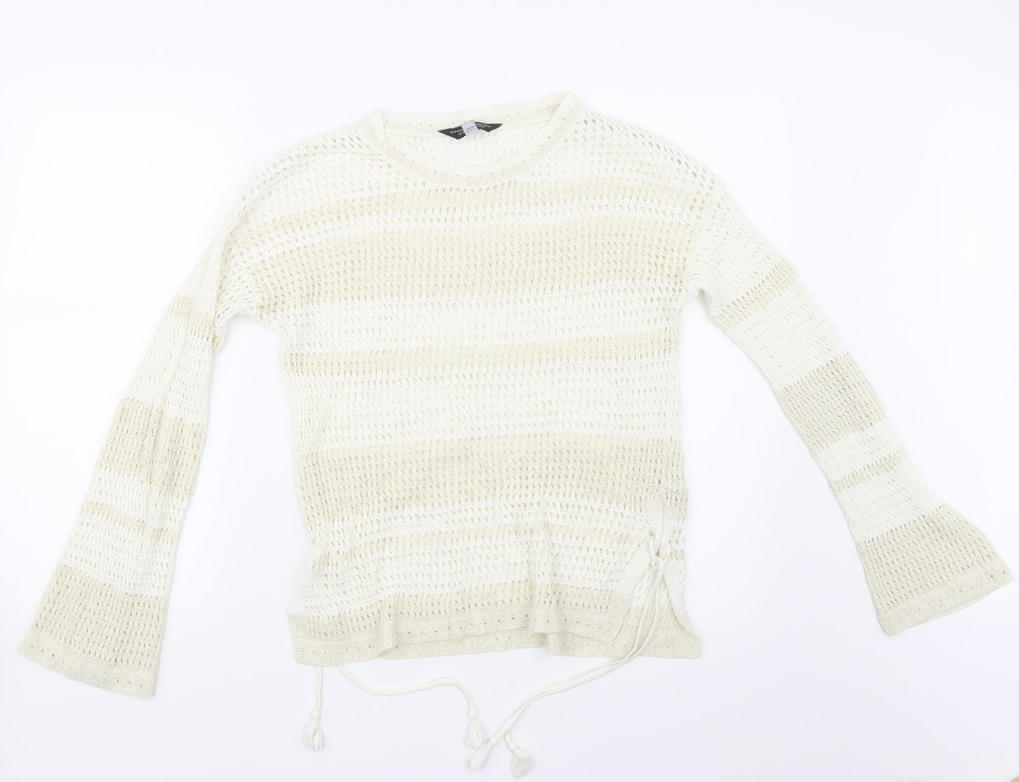 Dorothy Perkins Womens White  Knit Pullover Jumper Size 12