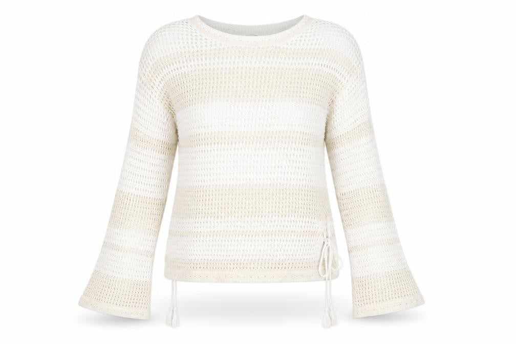 Dorothy Perkins Womens White  Knit Pullover Jumper Size 12