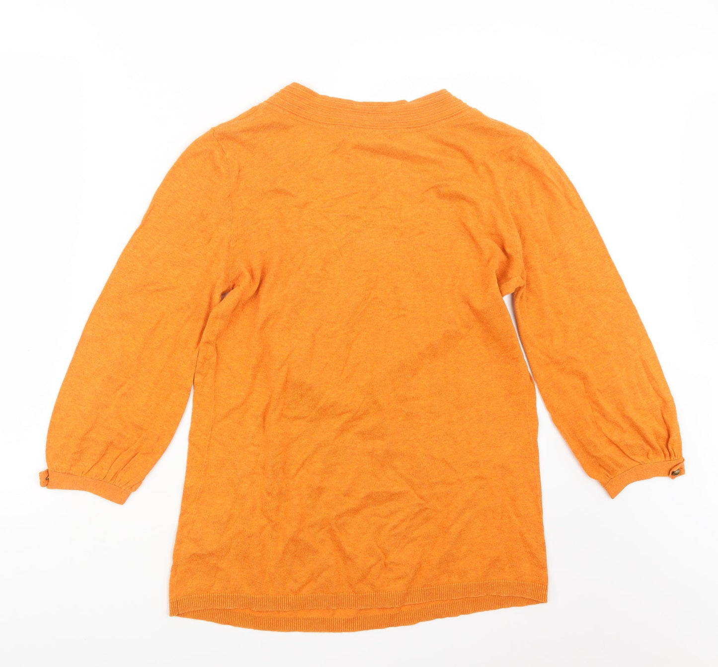 George Womens Orange  Knit Pullover Jumper Size 14