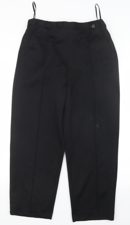 BM Womens Black   Trousers  Size 12 L24.5 in