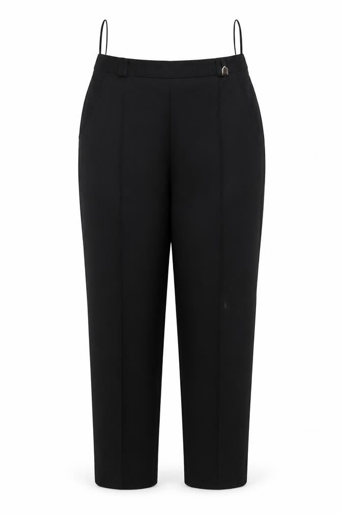 Bonmarché Womens Black Trousers Size 12 L24.5 in