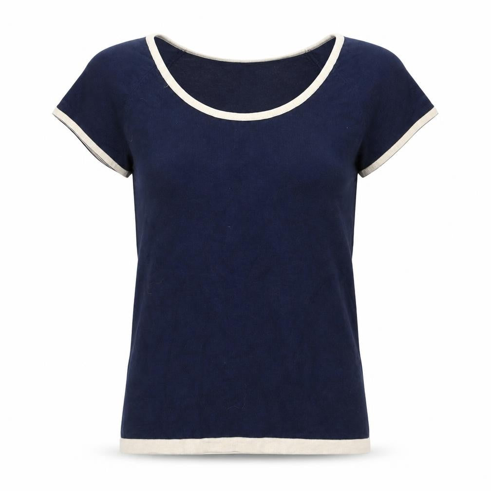 Mango Womens Blue  Knit Pullover Jumper Size M