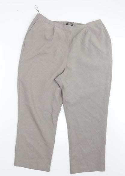 Preloved Bonmarché Womens Grey   Trousers  Size 18 L24.5 in - Front