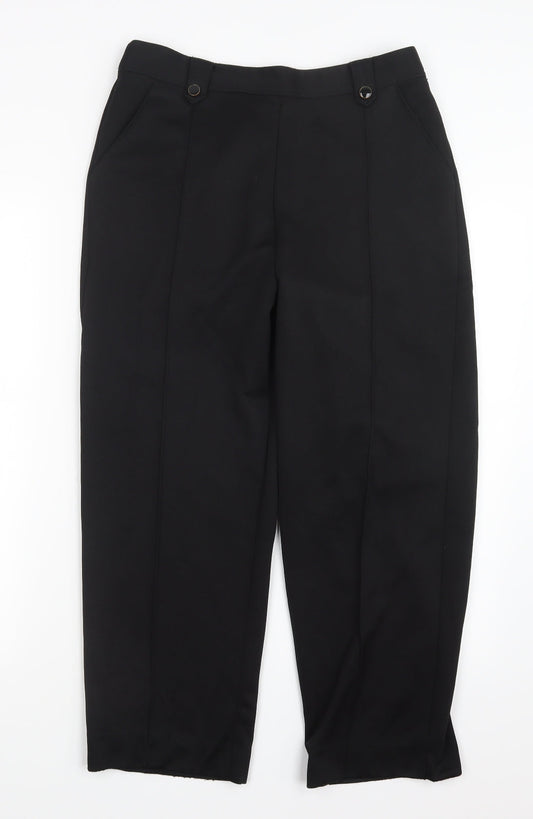 BM Womens Black   Trousers  Size 12 L24 in