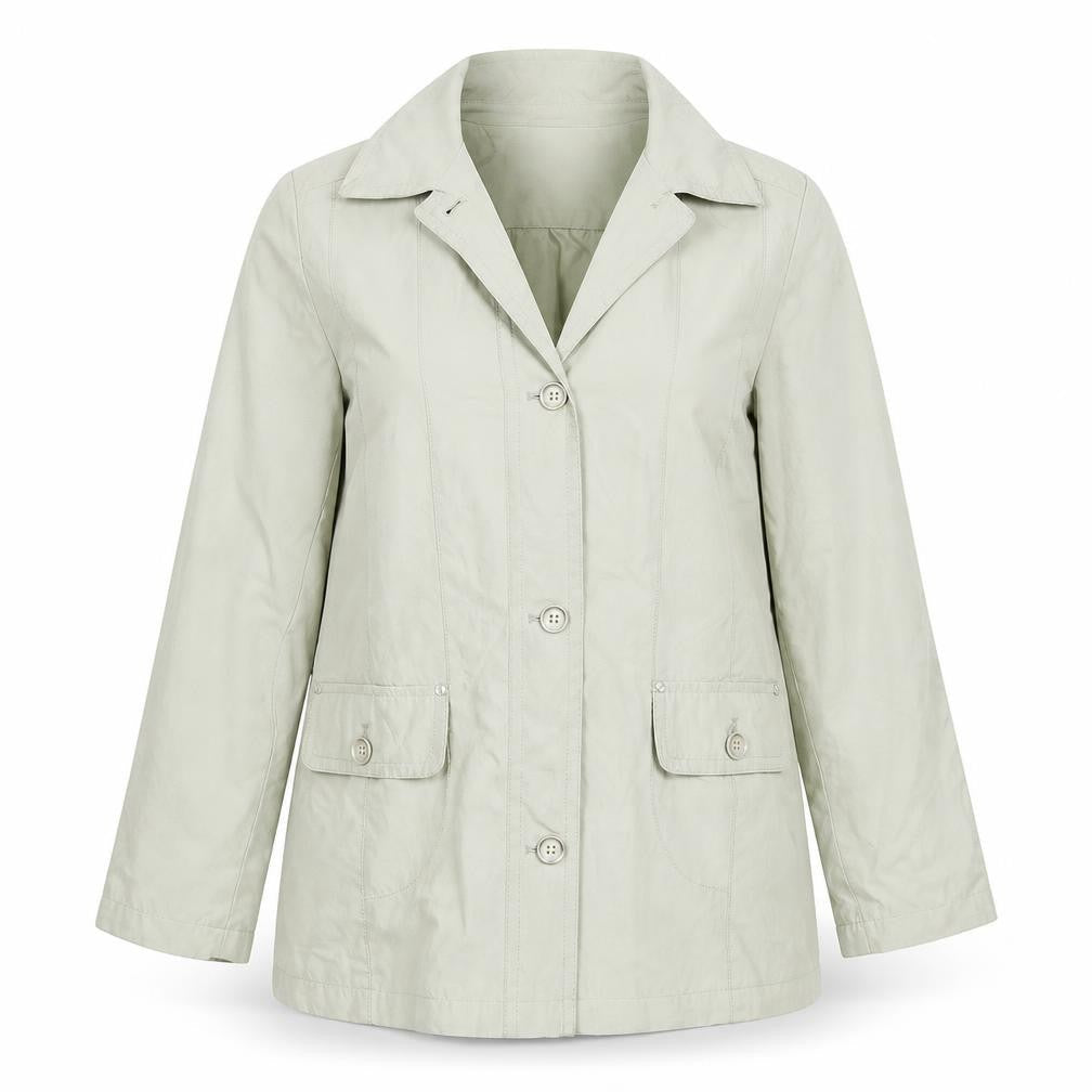 EWM Womens Green   Overcoat Coat Size 14