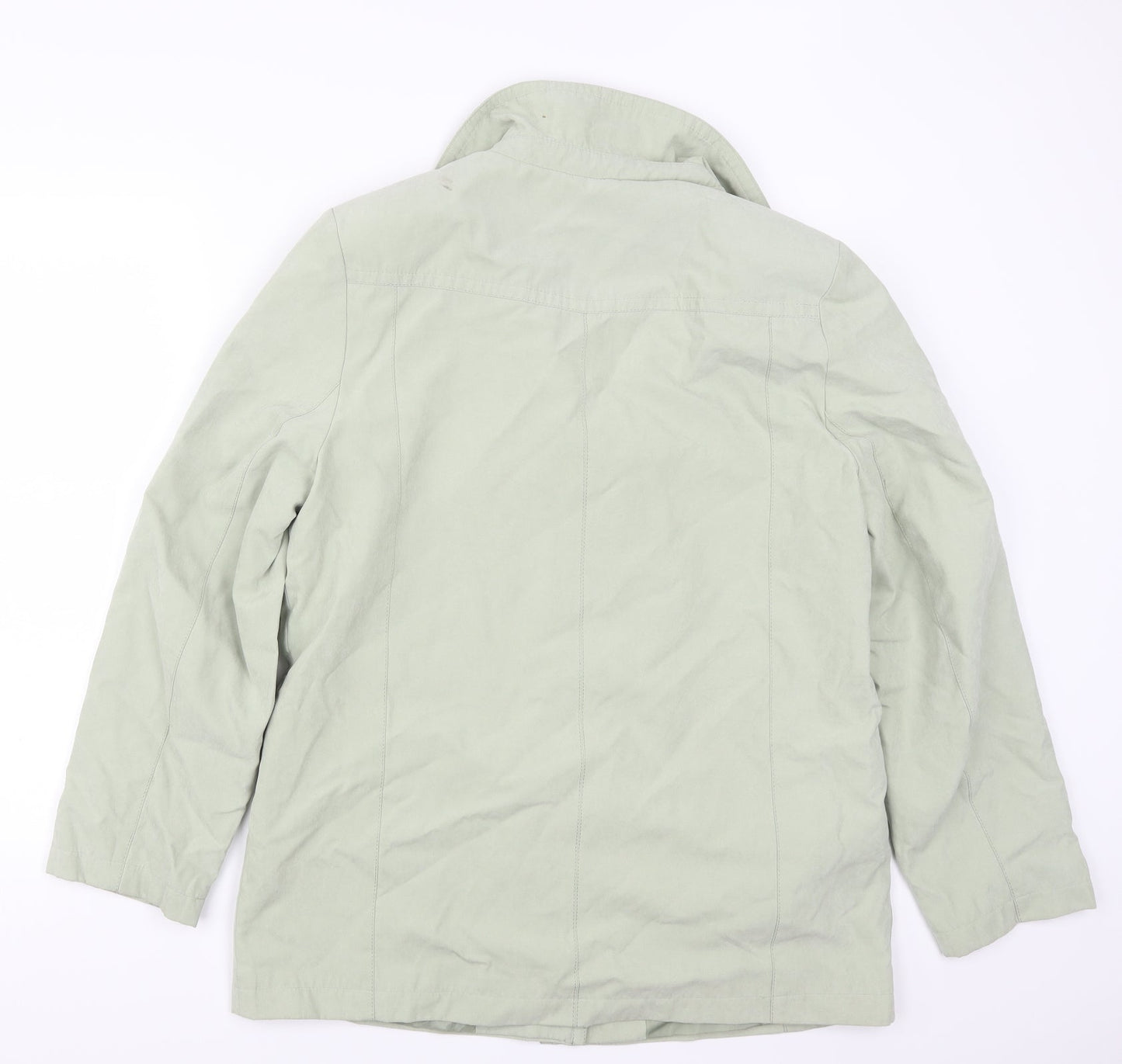 EWM Womens Green   Overcoat Coat Size 14