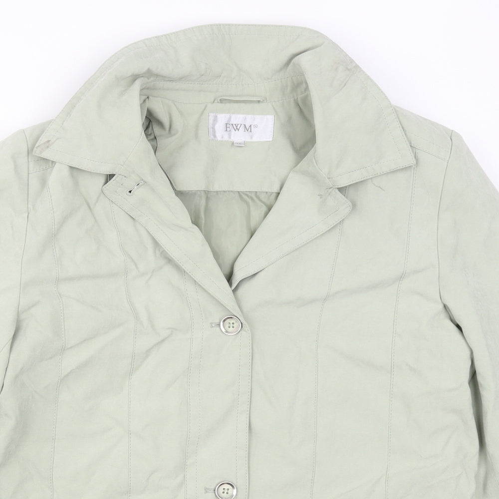 EWM Womens Green   Overcoat Coat Size 14